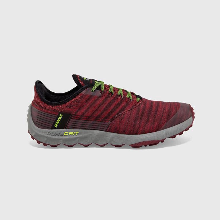 Brooks Men's Puregrit 8 Trail Running Shoes Singapore - Red (19750-AZNG)